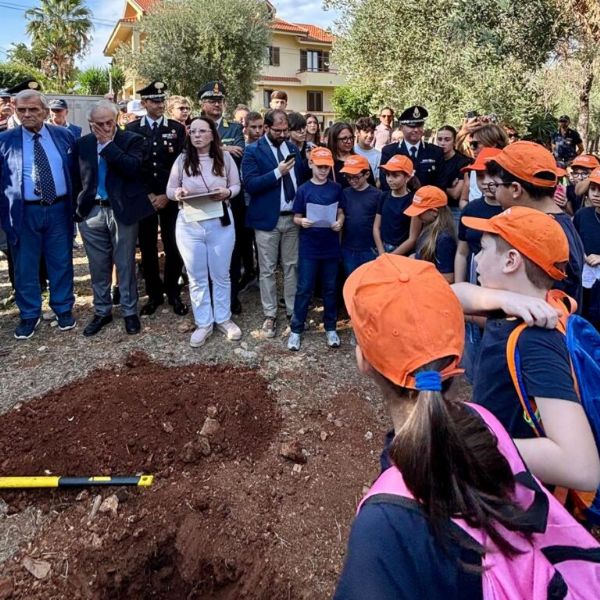 Un ulivo di memoria e speranza al Parco della Memoria di Capaci per il piccolo Claudio Domino, Un ulivo di memoria e speranza al Parco della Memoria di Capaci per il piccolo Claudio Domino
